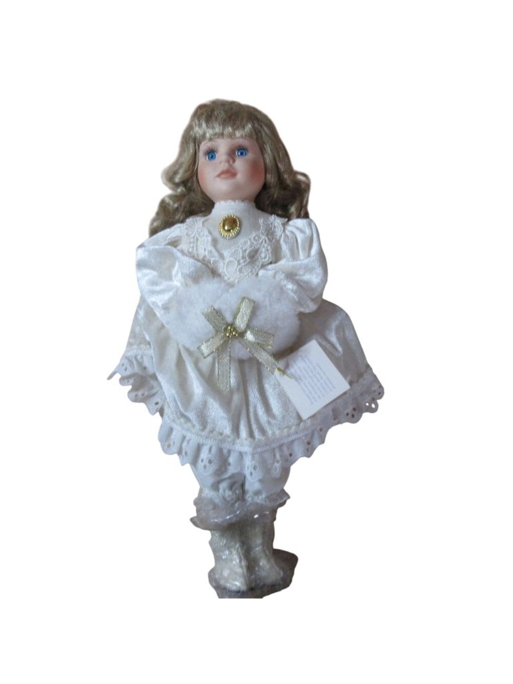 Americana Collection 17" Porcelain Doll - Isabel Christmas Doll